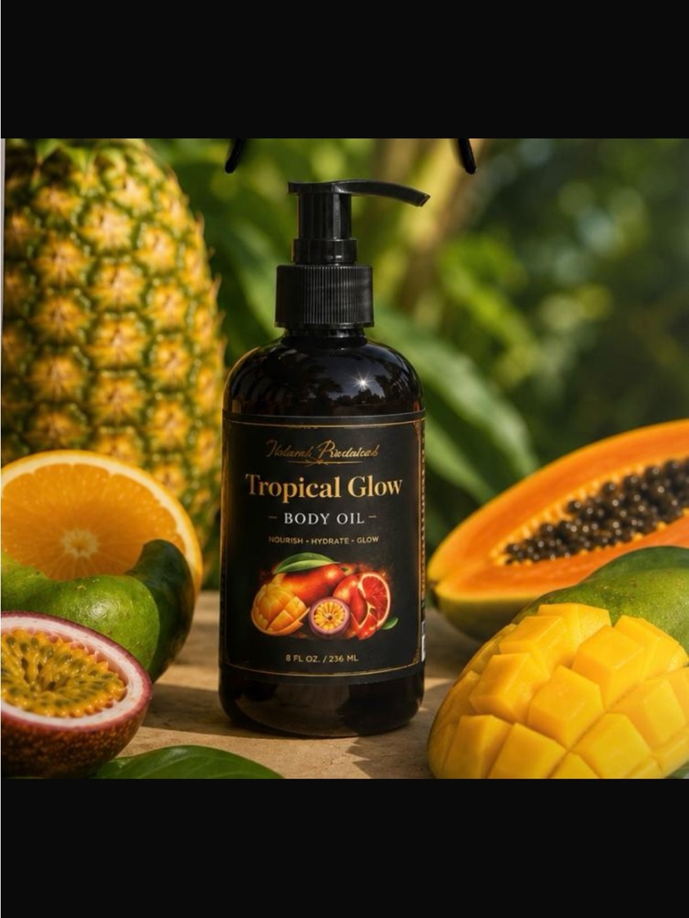 Body Oil — Nourishing Citrus & Mango (Black)